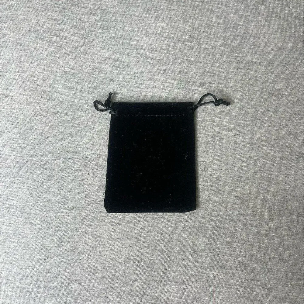 Solid Black Velour Gift Dust Bag 4” x 3.5”